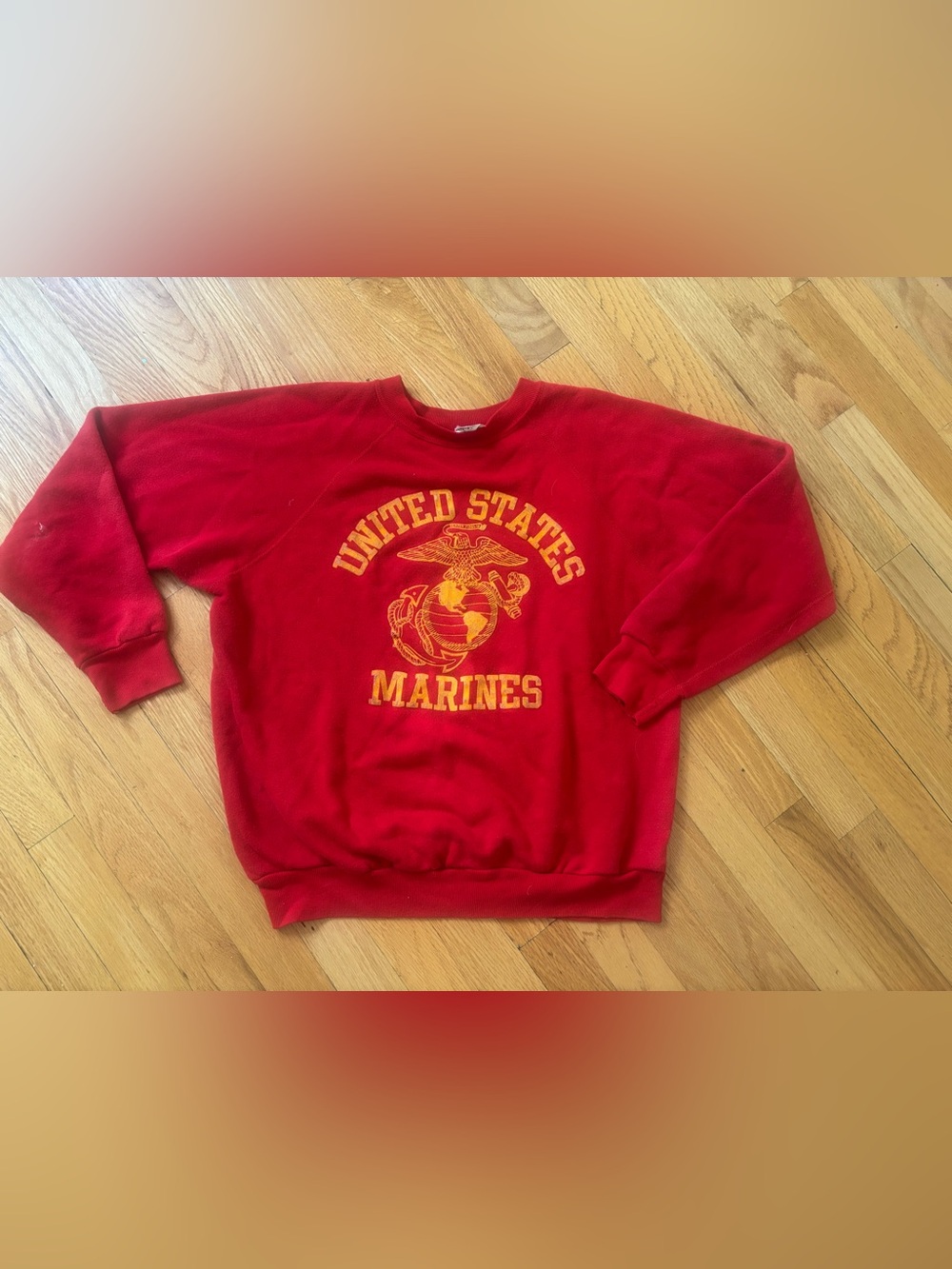 Red United States Marines 80s/90s Vintage Graphic Sweatshirt - Men